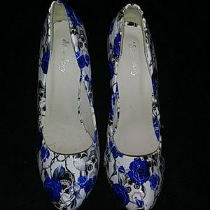 Blue Skull High Heels.